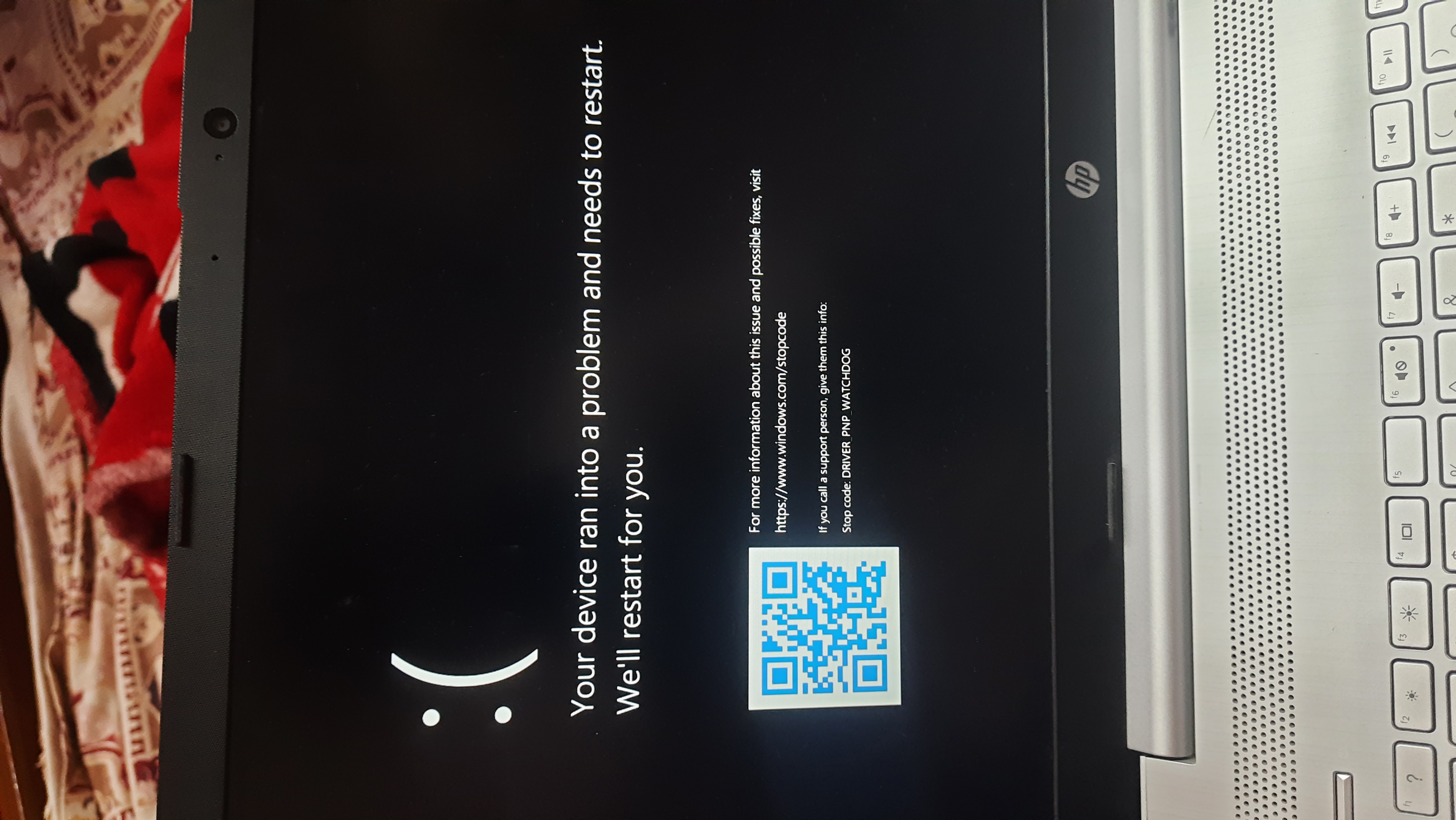 Im unable to start my laptop and its showing an error code p... - HP ...