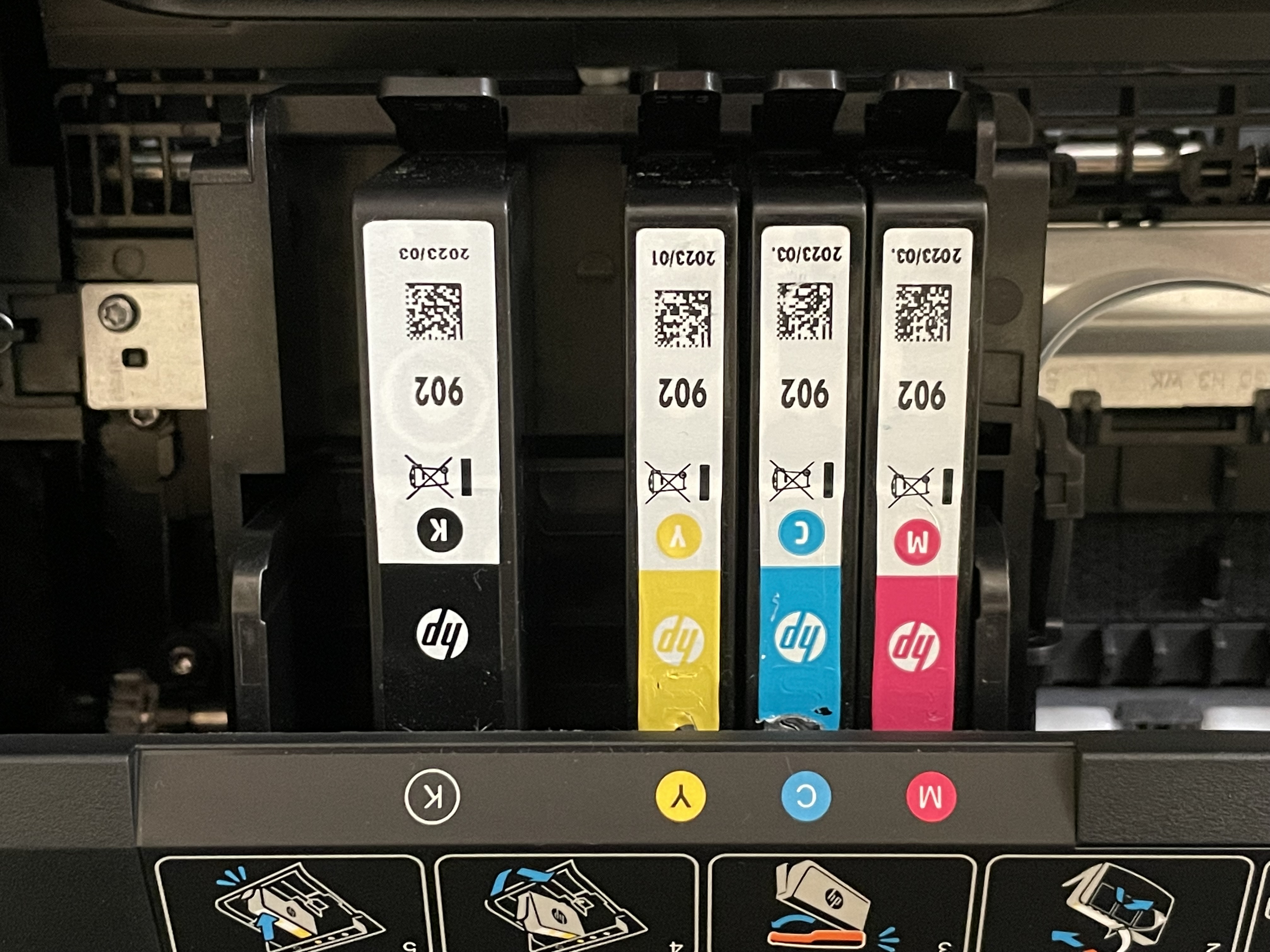 HP OfficeJet Pro 6978 "One or more cartridges are missing or... - HP  Support Community - 8405137
