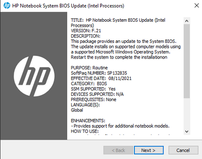BIOS Update Utility window is not appearing during build up ... - HP  Support Community - 8434036