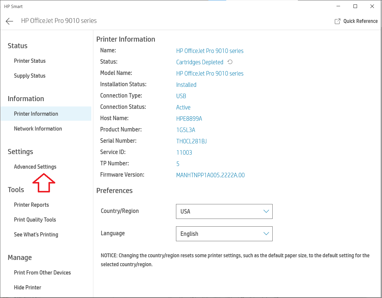 Control Panel locked HP Support Community 8435736