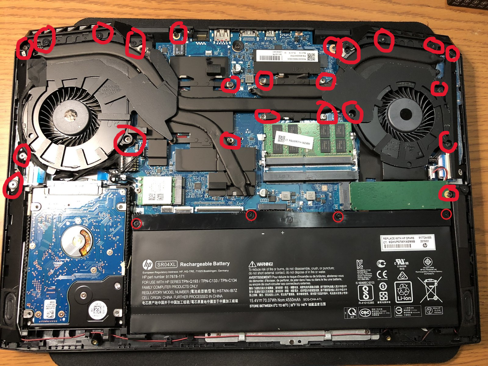 Hp omen 15 dc-0030nr screw replacement - HP Support Community - 8437543