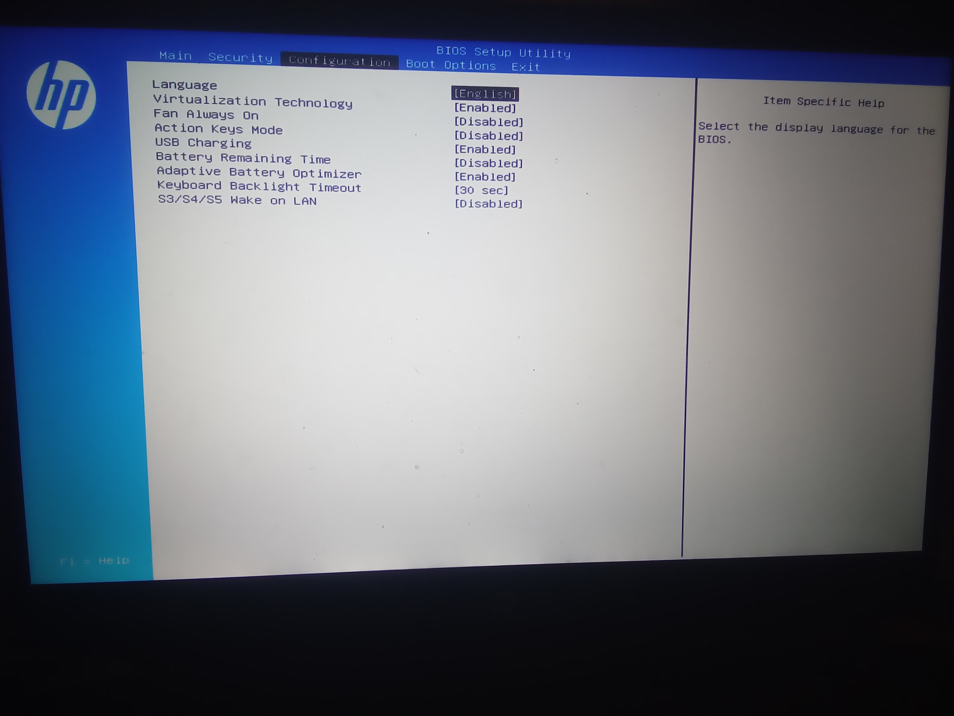 Boot mode clearance hp laptop