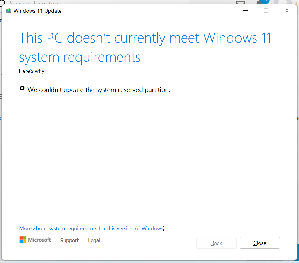 Windows update 10.0.22622.575 fails with error 