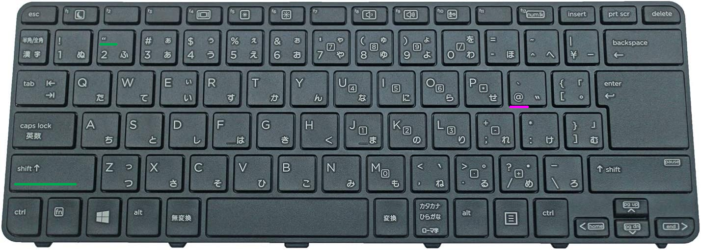 hp computer keyboard layout