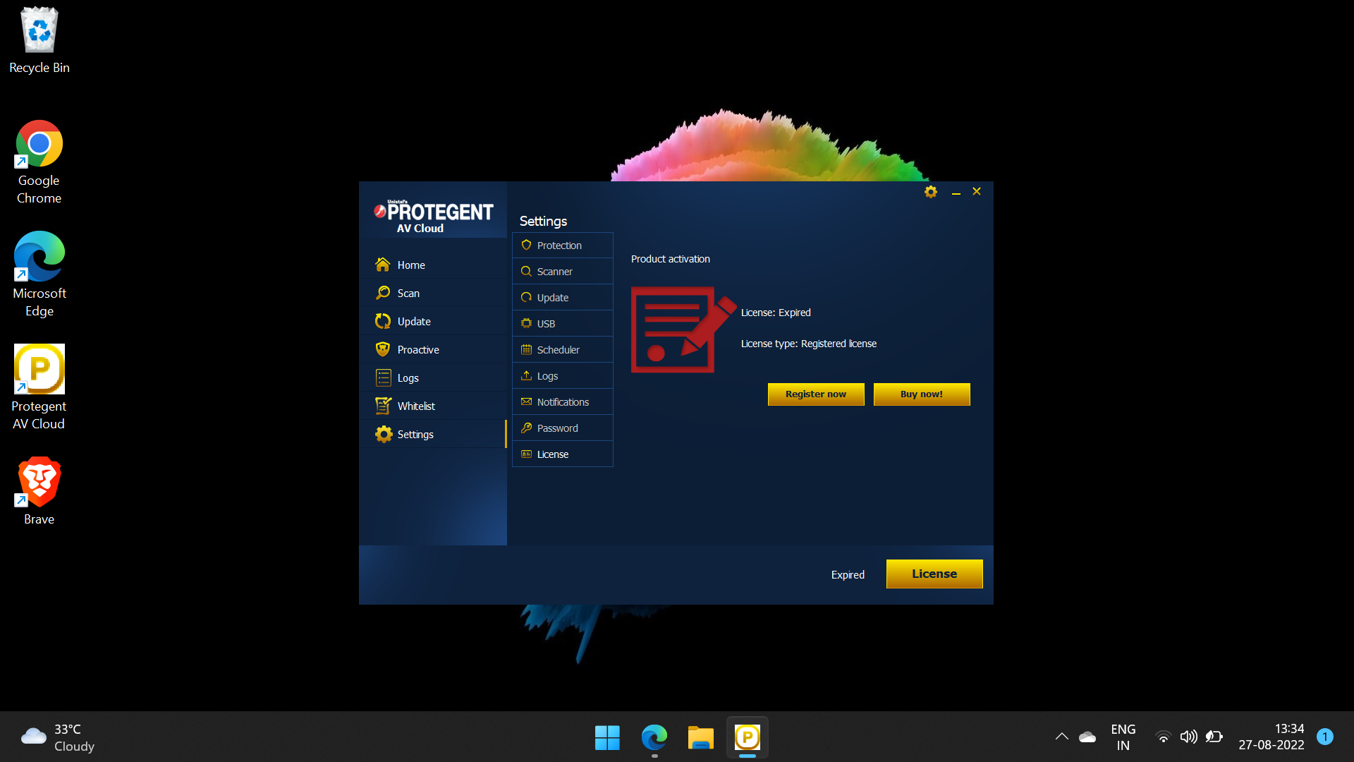 Protegent Antivirus with Data Recovery Software 10 PC/ 1 Yr. (CD