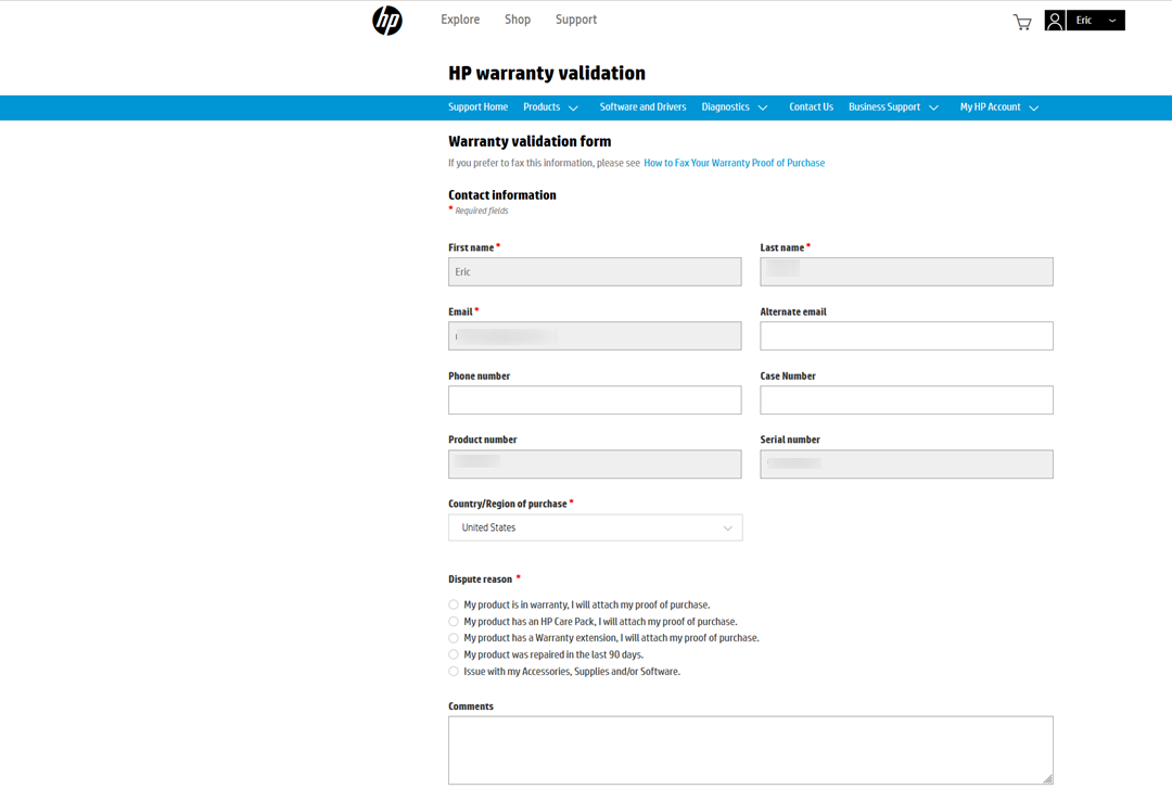 Solved Warranty Dispute HP Support Community 8468836