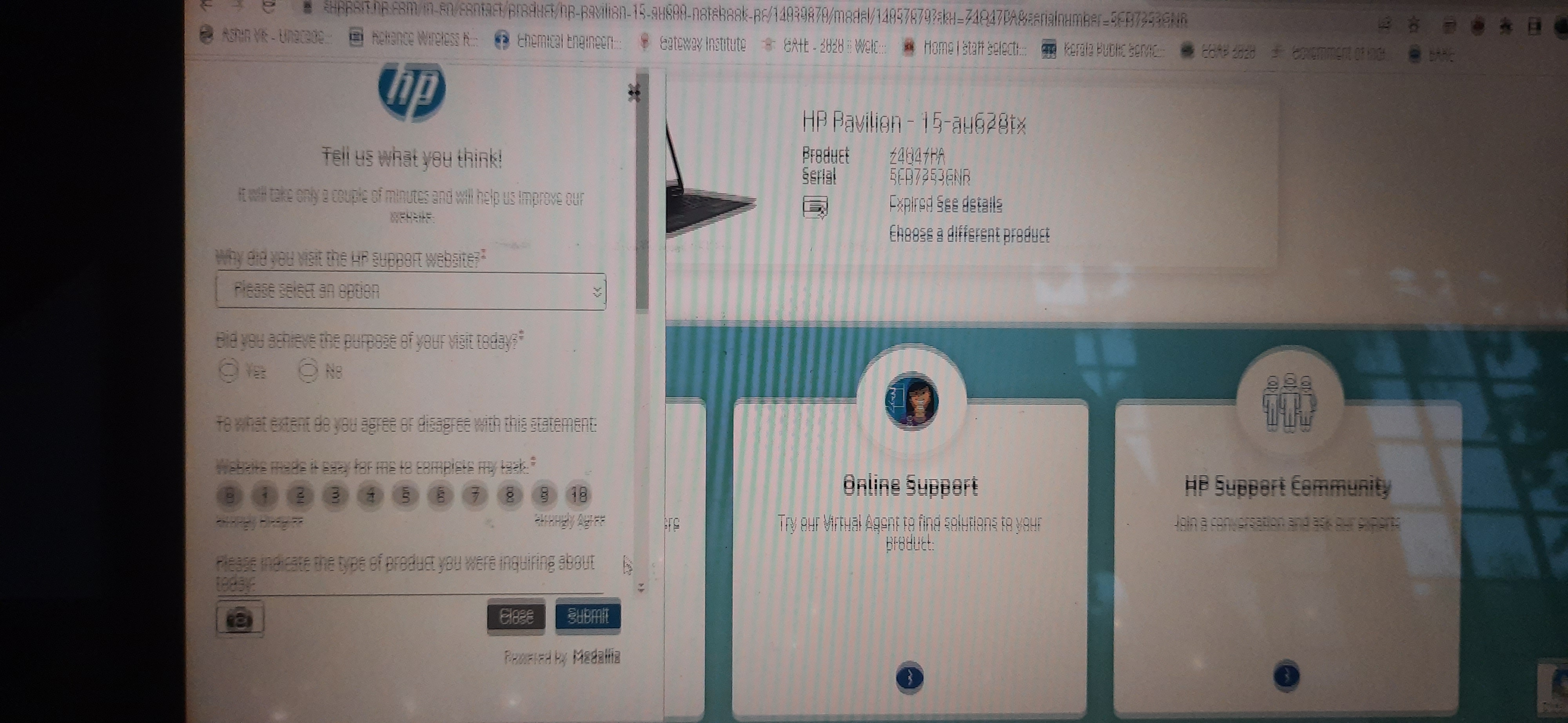 My HP laptop screen is showing double image at the same time... - HP ...