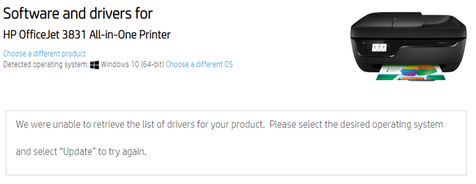 Solved: Unable to print color for officejet 3831, unable to download... - HP  Support Community - 8471683