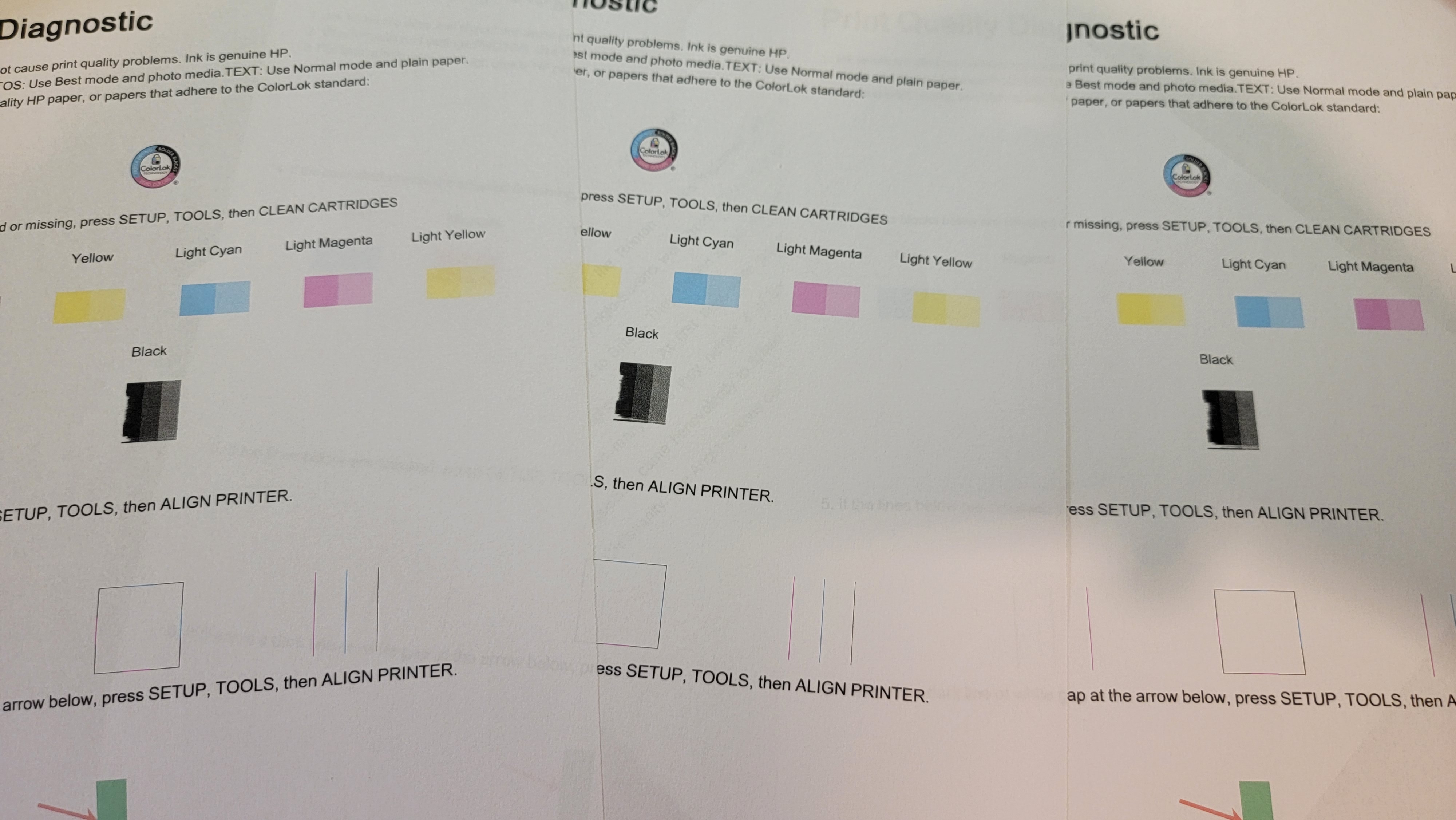 Black ink printing sketchy - HP Support Community - 8473809