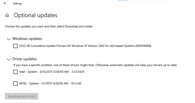 These are the drivers that remained, even though I'm sure I downloaded all and tried installing