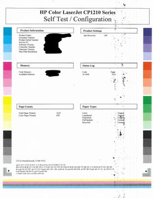 Solved: HP Color LaserJet Cp1215 Vertical Black Lines - HP Support  Community - 8479929