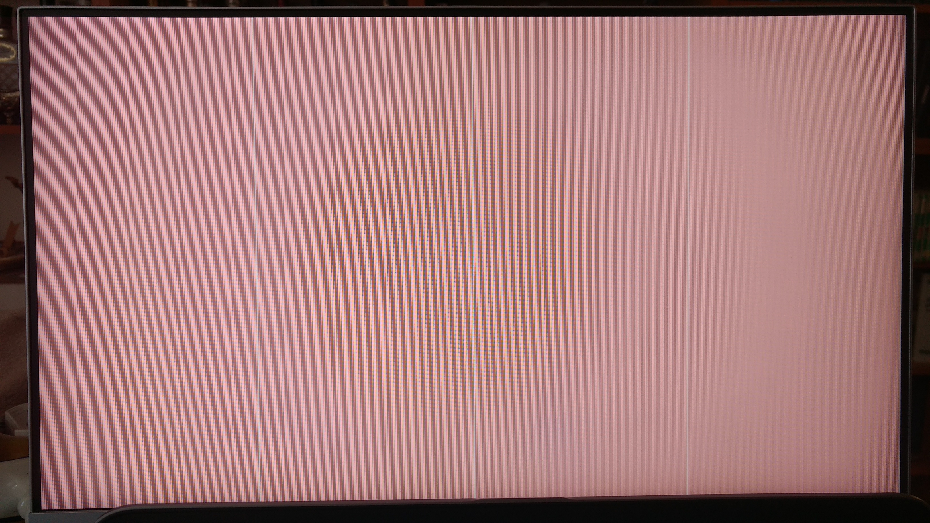 HP monitor displaying black screen and grey lines - HP Support ...