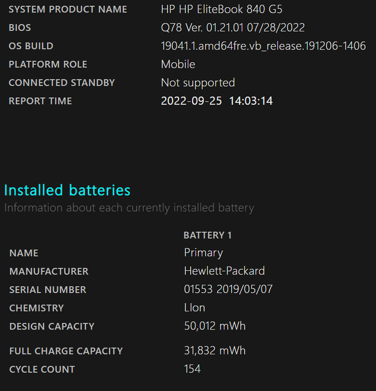 840 G5 Battery Capacity - HP Support Community - 8492799