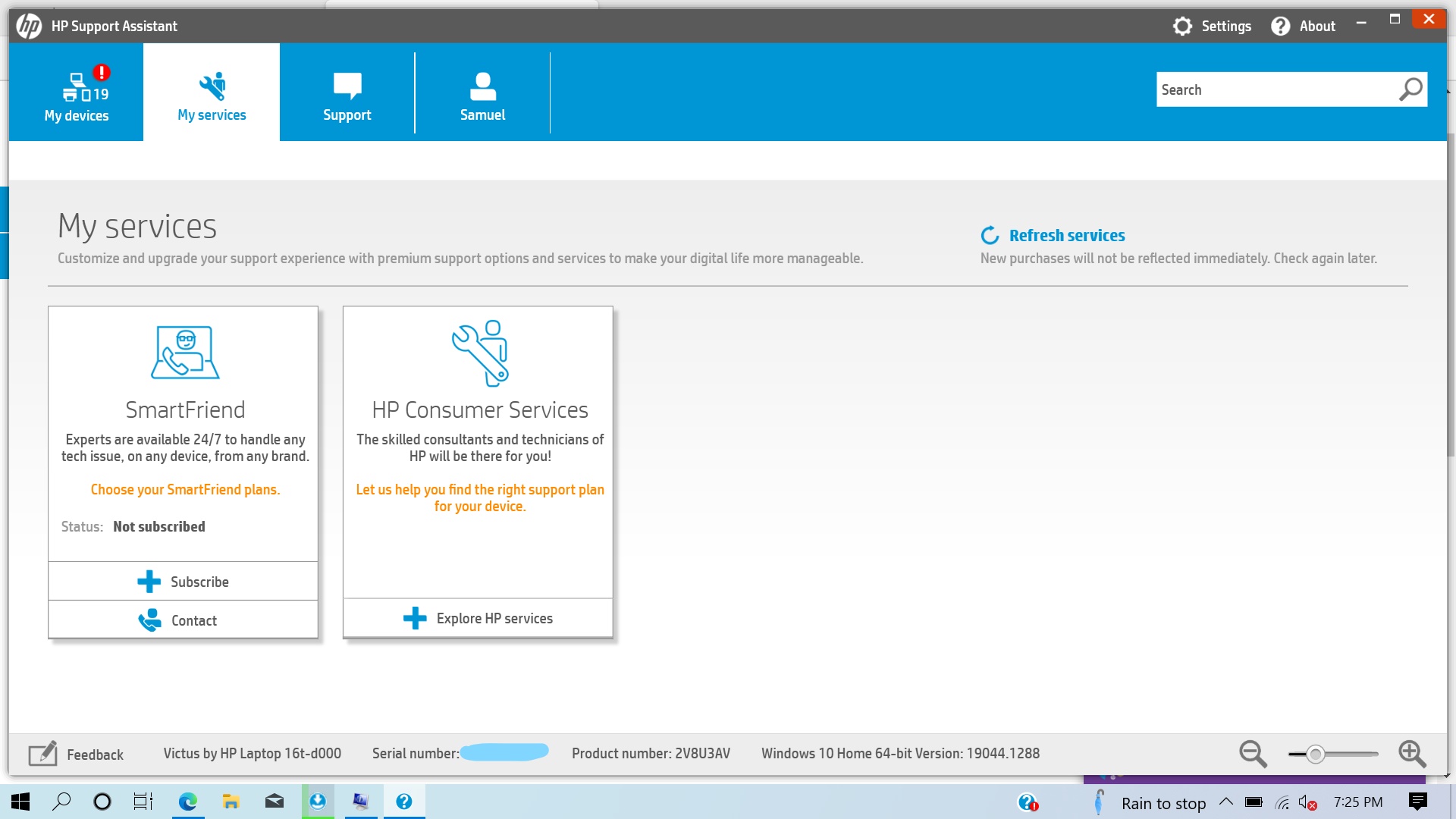 HP DETECT MY DEVICE visual data 2