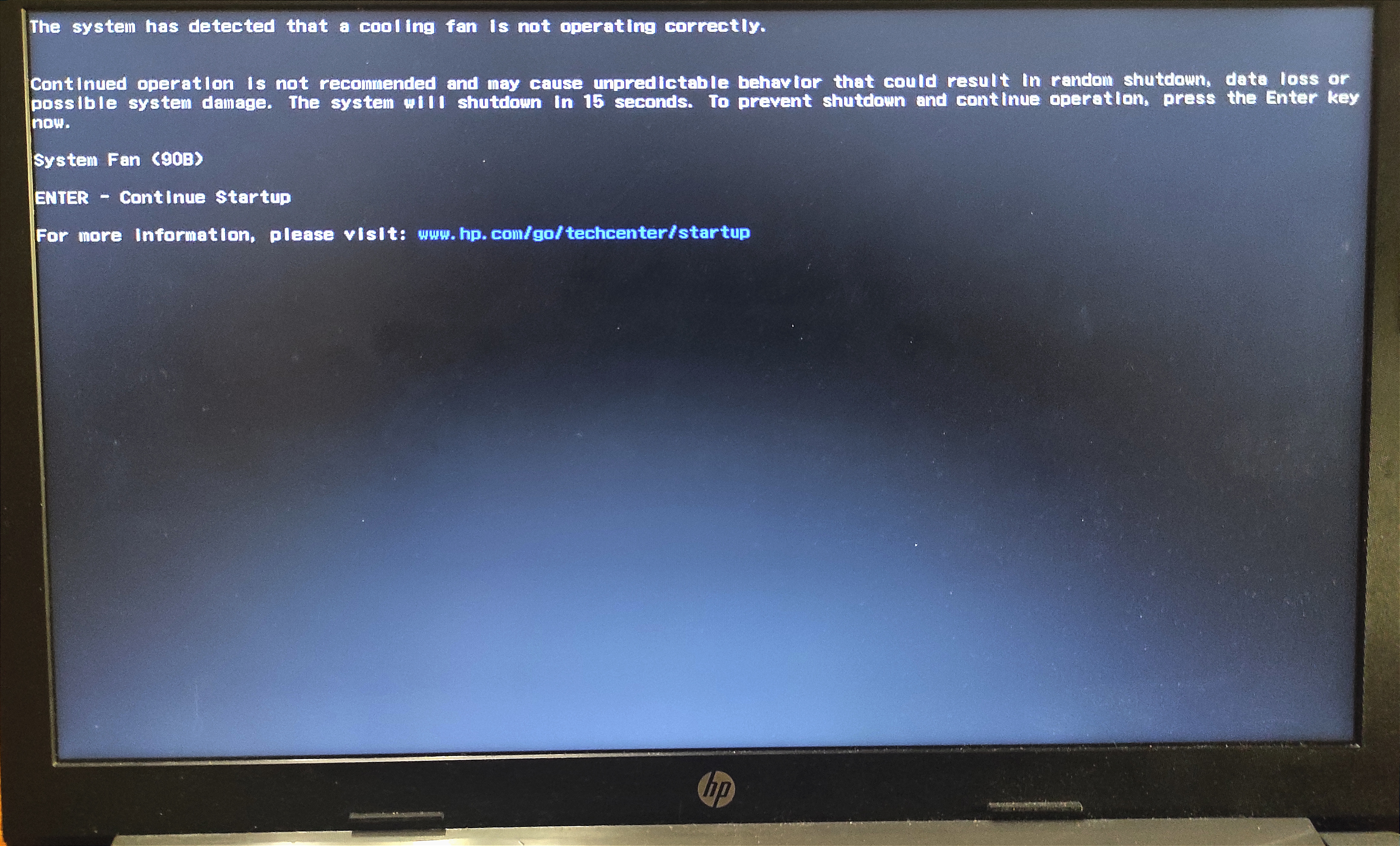 Fan error 90B on a fanless laptop - HP Support Community - 8504619