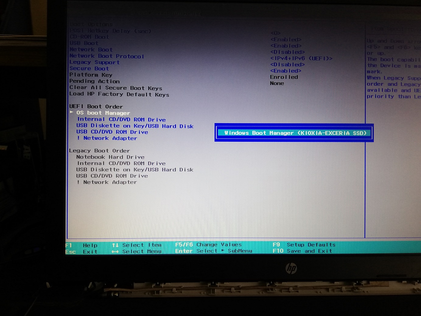 Original HDD not recognised on system after bios update. - HP Support  Community - 8503779