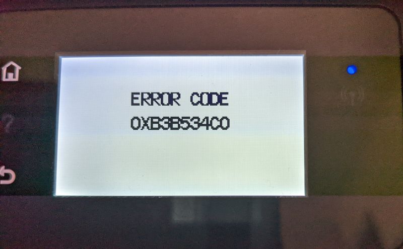 Error Code - HP Support Community - 8512897