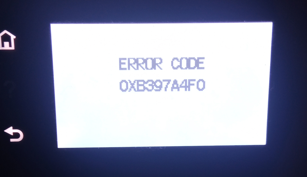 Error code HP Support Community 8516916