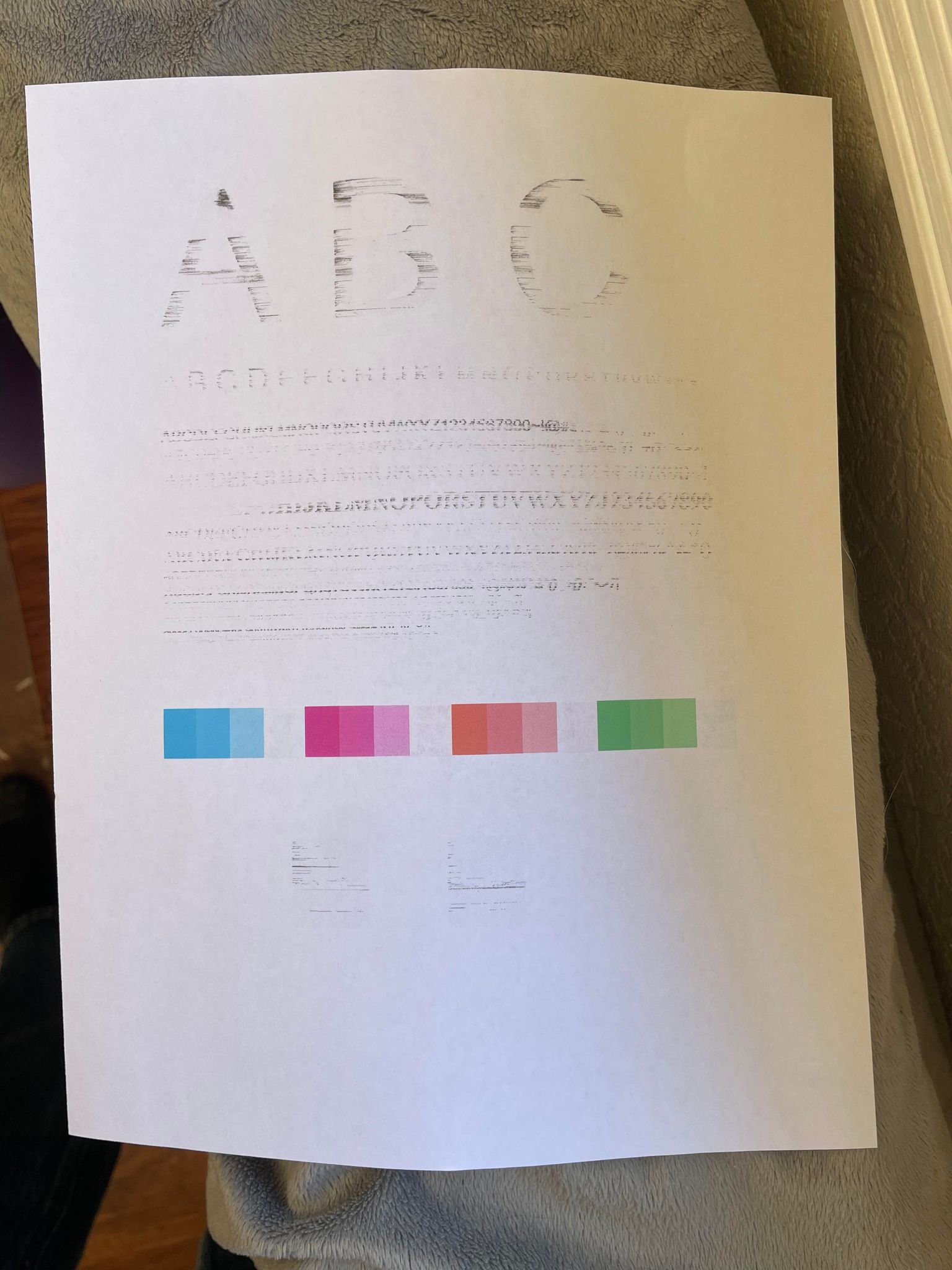 Blurred lines with HP ink: HP office jet 6700 - HP Support Community ...