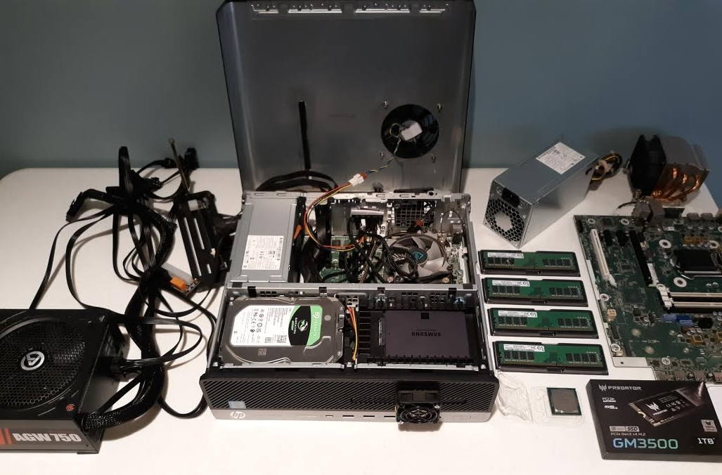 HP EliteDesk 800 G4 SFF/HP P244 現状品 HP EliteDesk 800 G4 SFF/HP