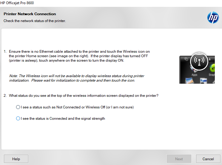 Officejet Pro 8600 Plus not connecting with HP Smart & Full ... - HP ...