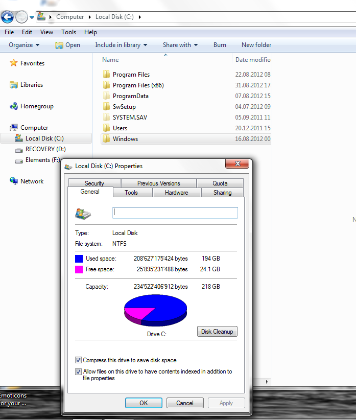 Solved disk space HP Support Community 1820013