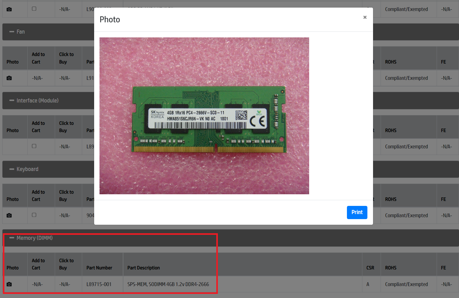 Solved: Where is the memory on a Hp ALL IN ONE PRODUCT NUMBER 1k0h3a ...