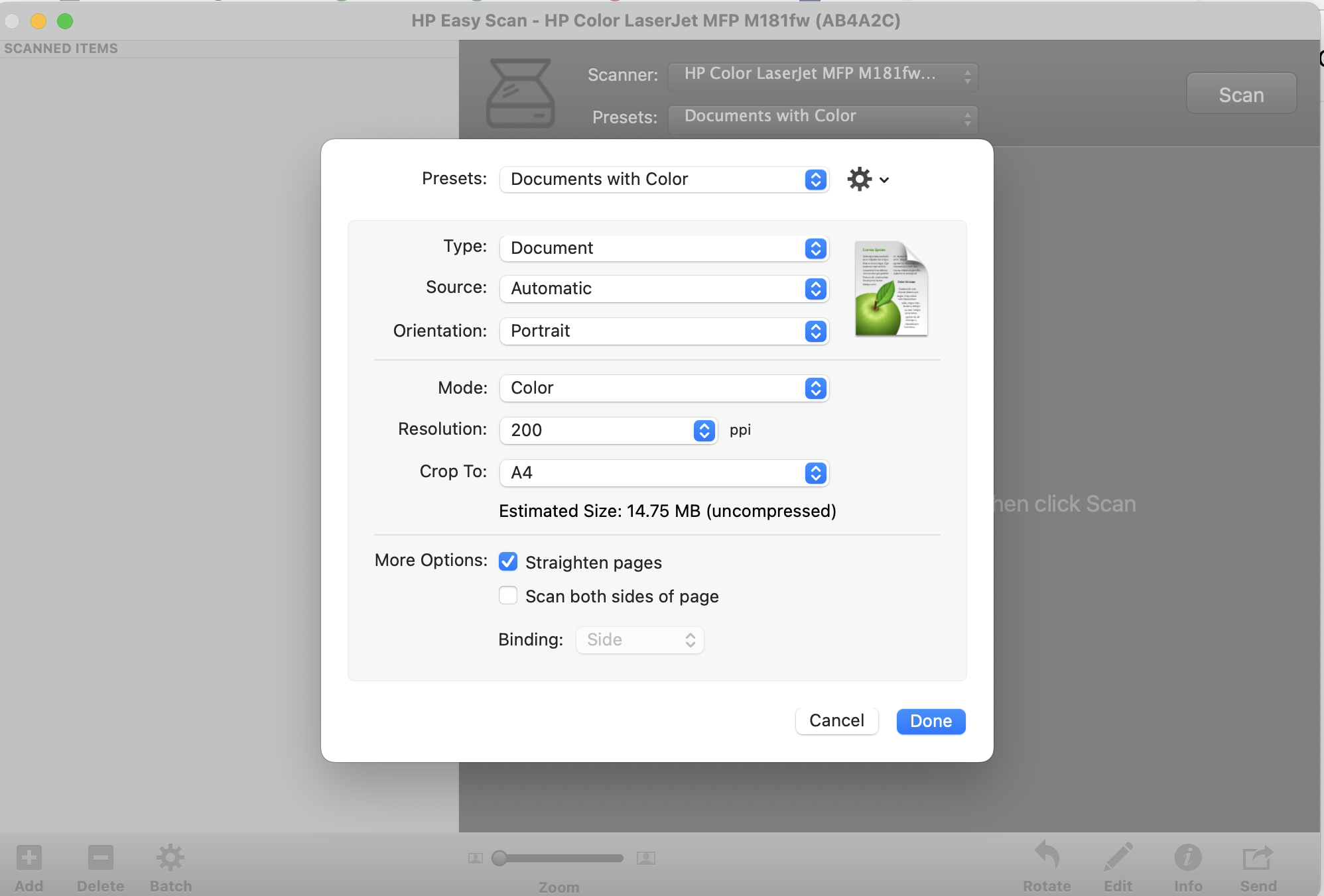 Solved Easy Scan saving blank scans after update to Ventura OS 10.6