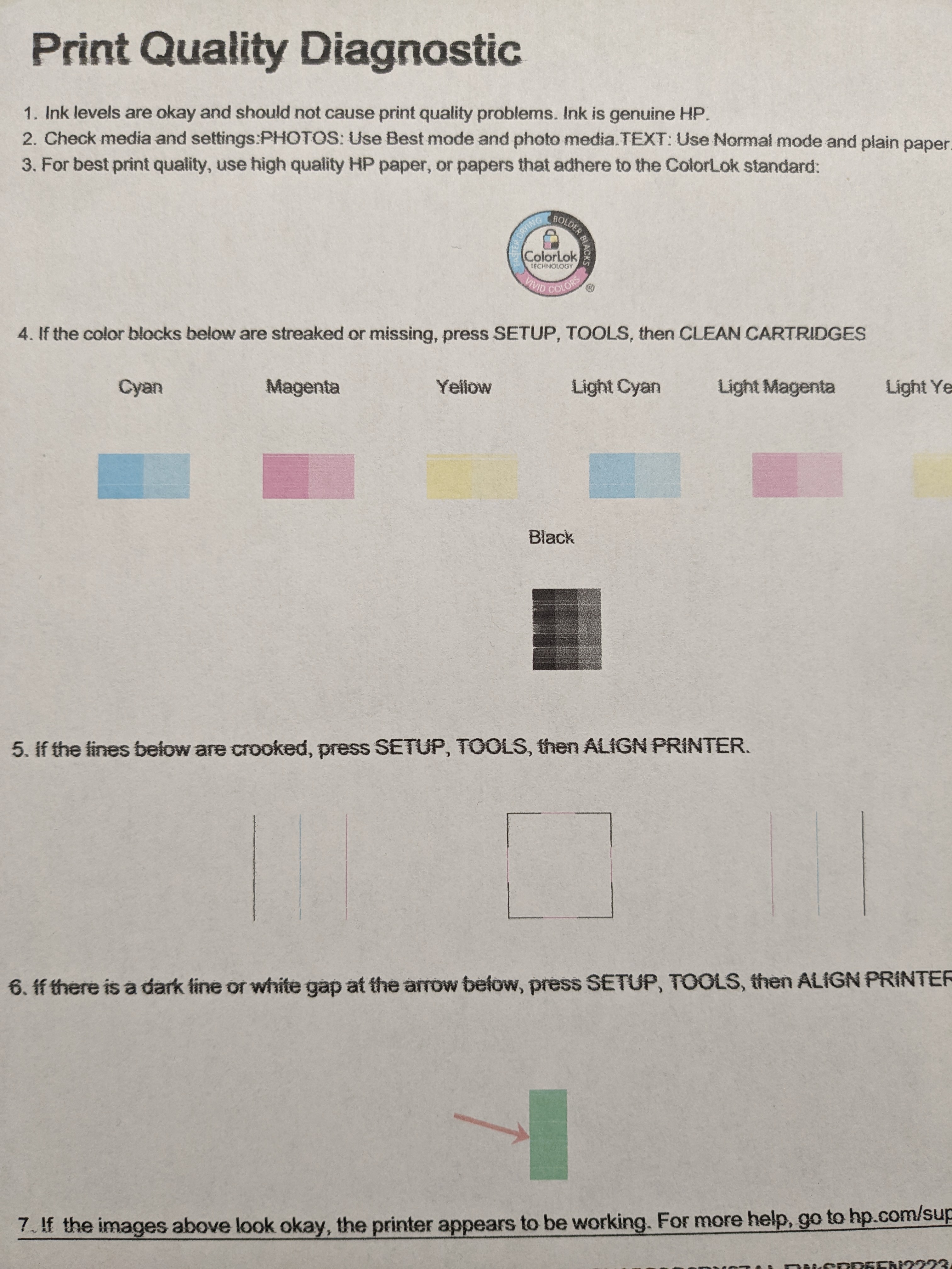 Printing Sporadically Distorted Text - HP Support Community - 8563859