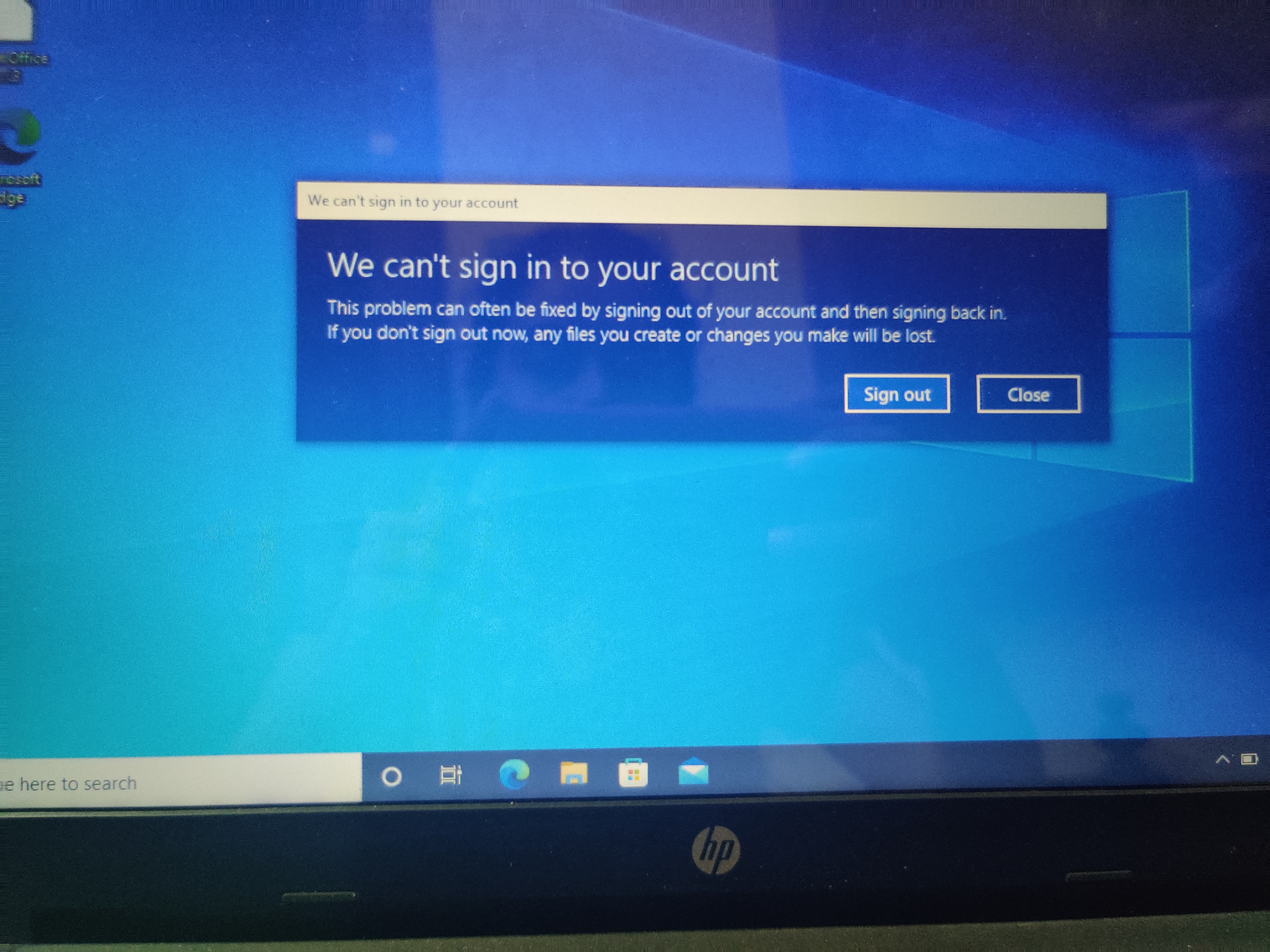 My laptop is facing a sign in problem after update. I can't ... - HP ...