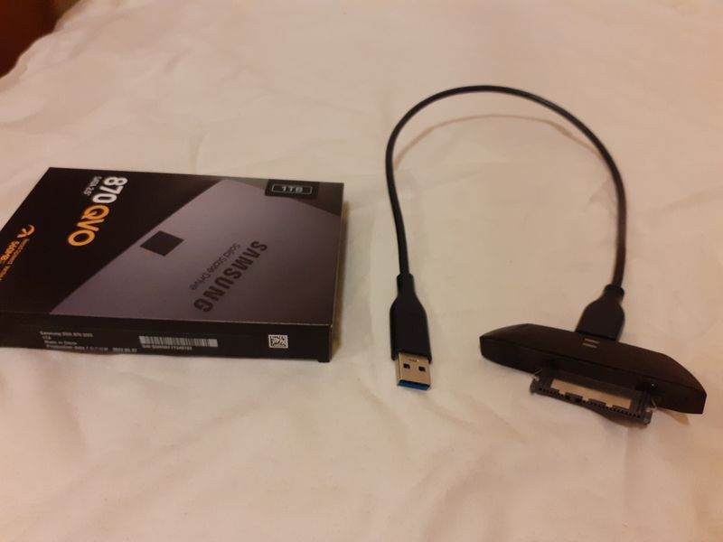 That is SATA to USB 3.0 cable that I use with my Seagate FreeAgent GoFlex Pro HDD