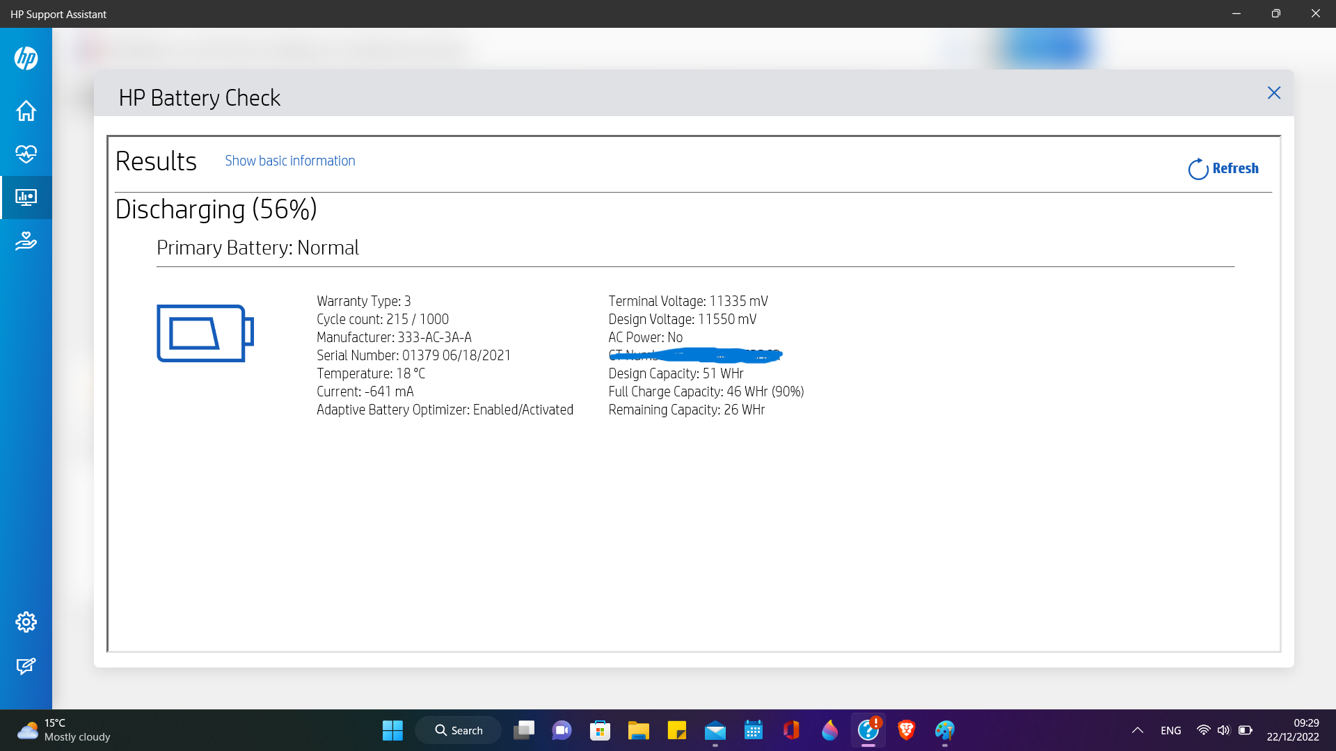 Battery not detected - HP Support Community - 8570671