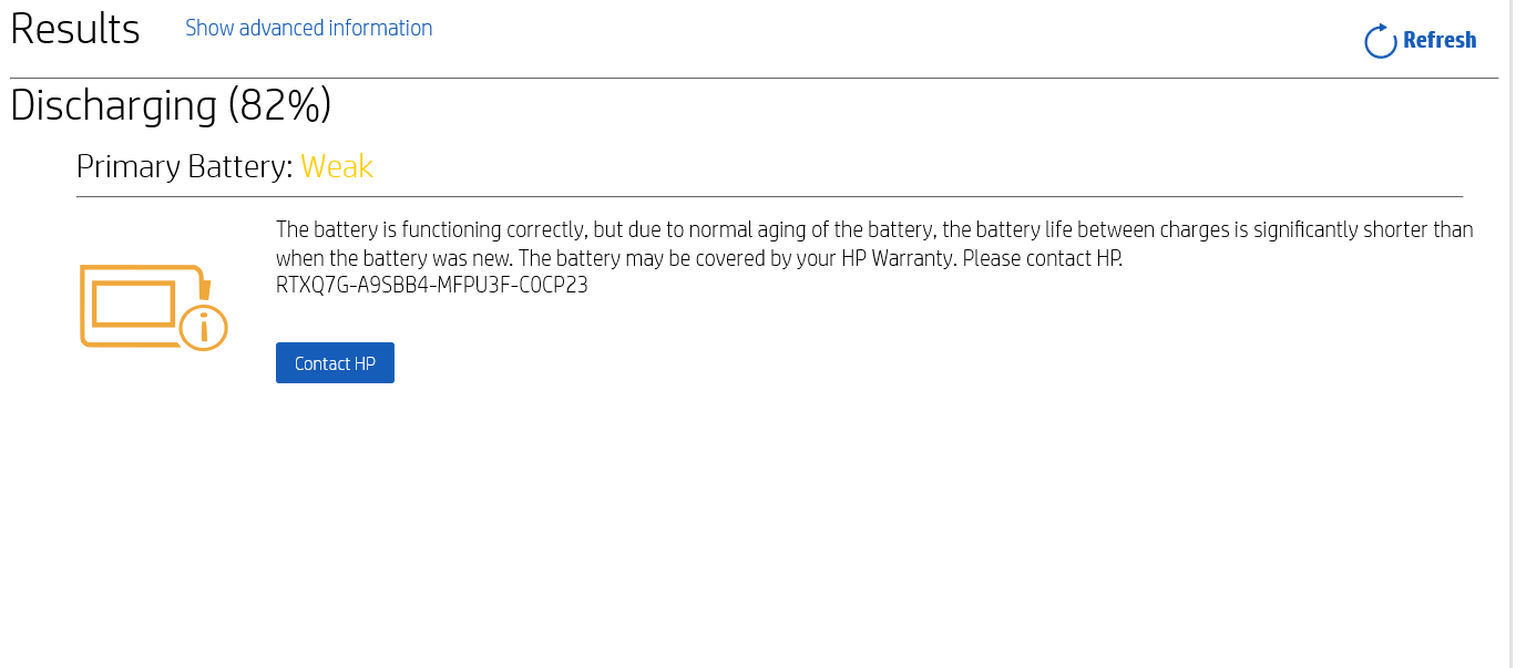 Laptop weak battery HP Support Community 8571958