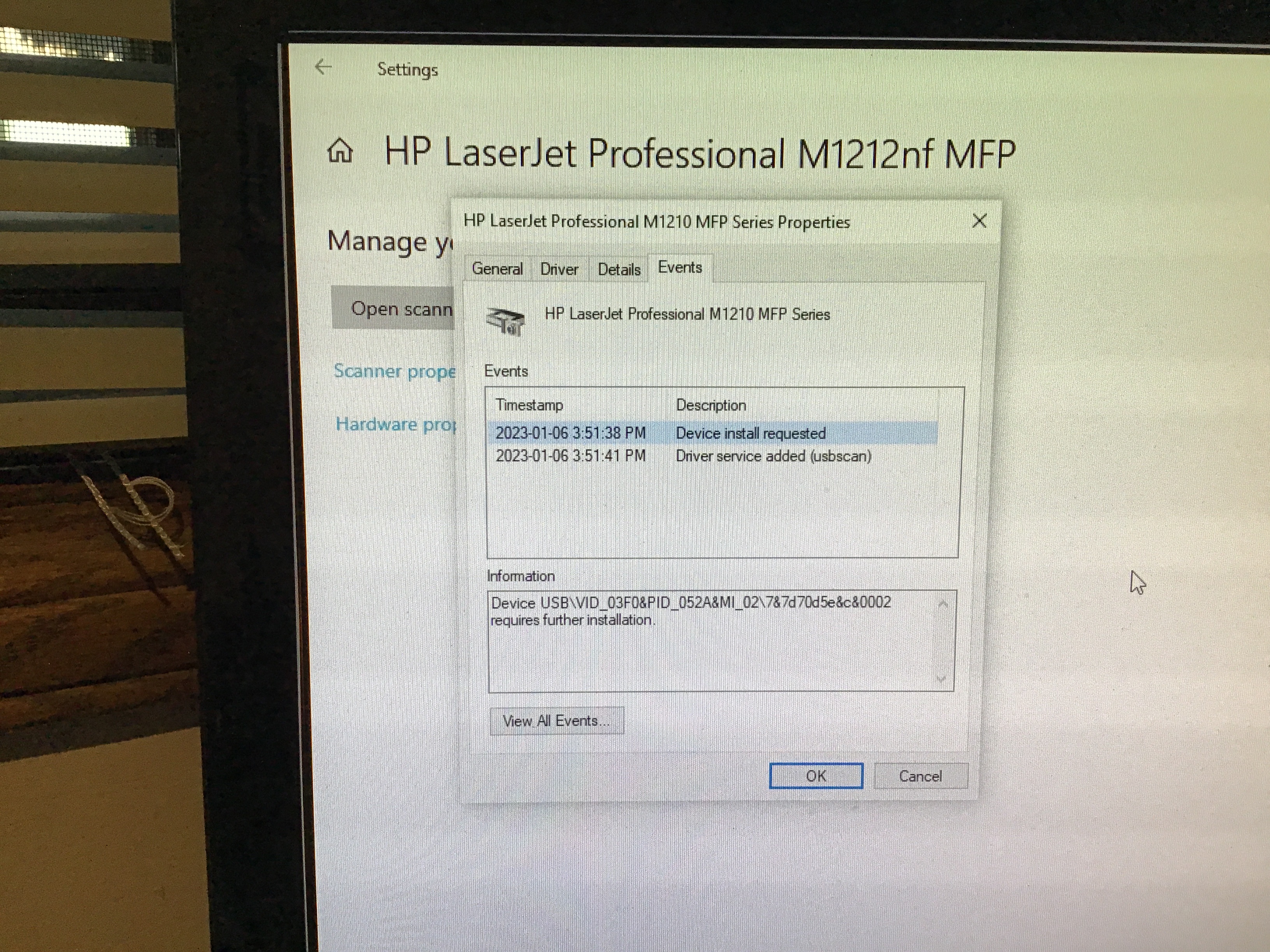 Laserjet M1212nf MFP printer not working after windows 10 up... - HP  Support Community - 8584943