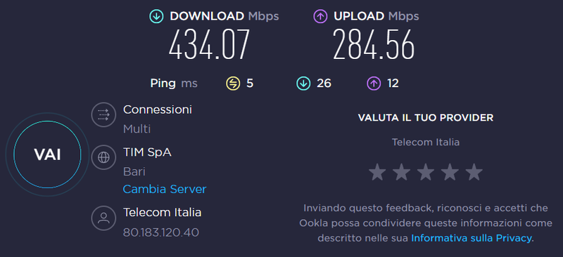 WIFI 5 SPEEDTEST