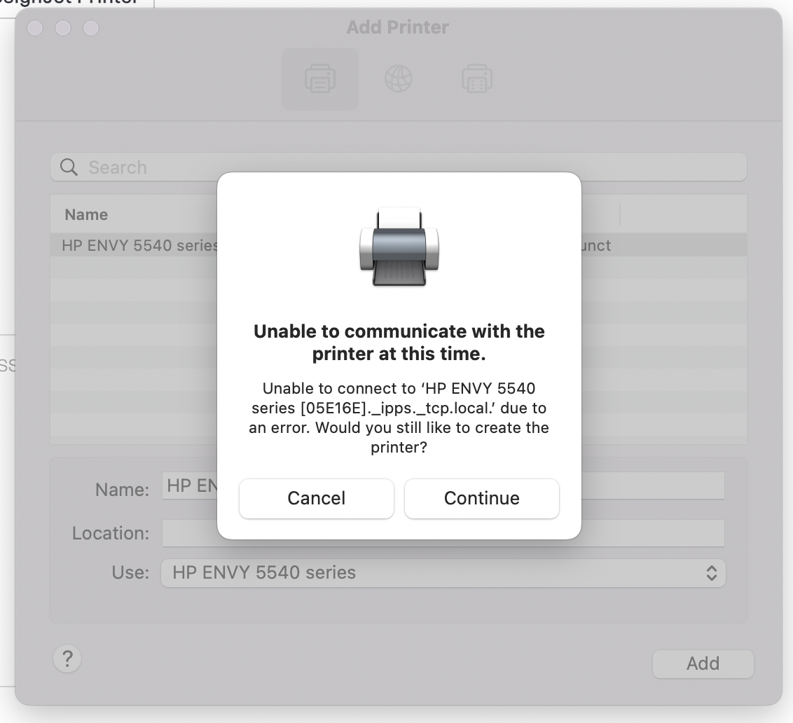 HP ENVY 5540 won't connect to MacBooks/iPad - HP Support Community ...