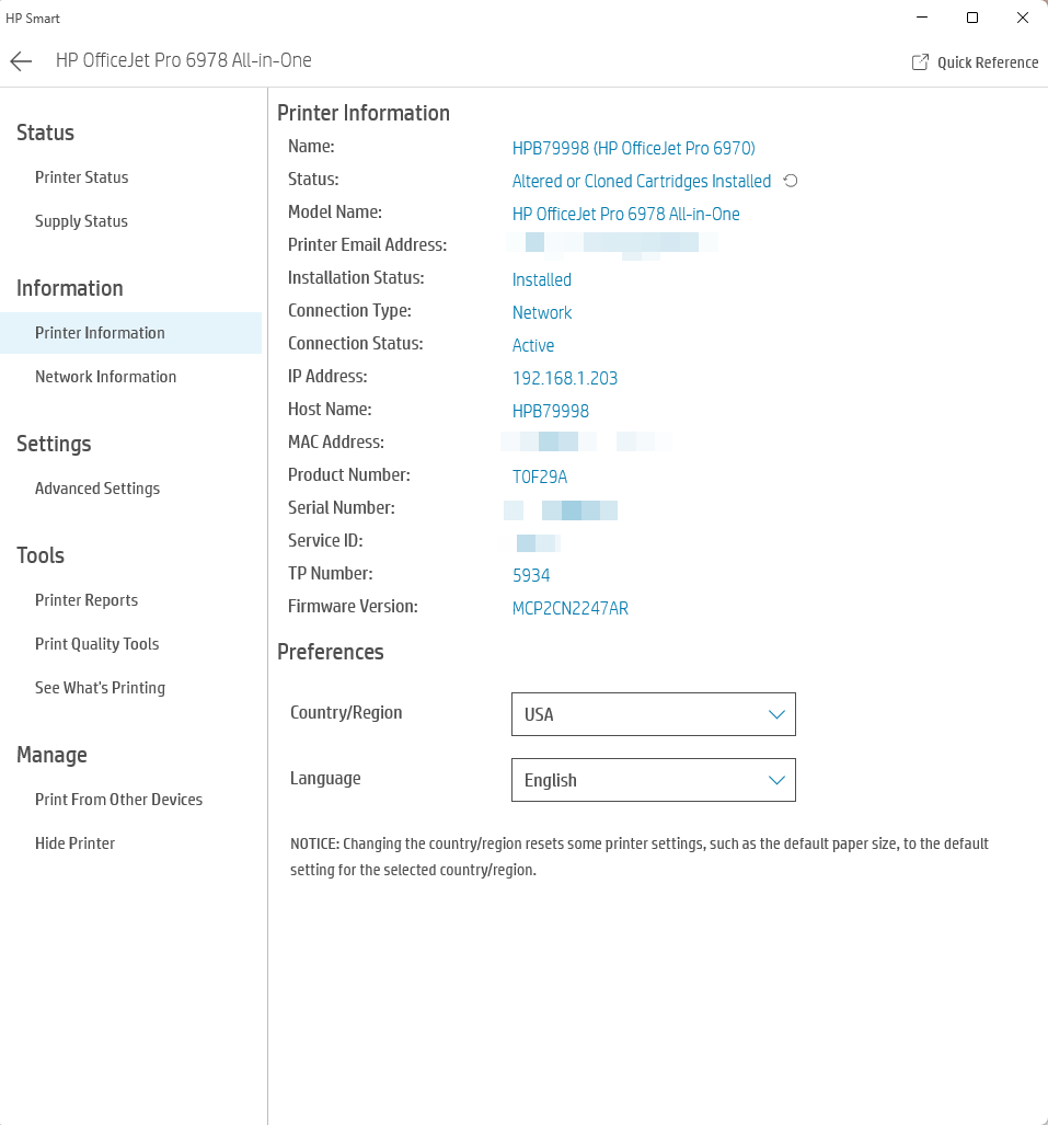 Touchscreen stopped working HP Officejet Pro 6970 HP Support