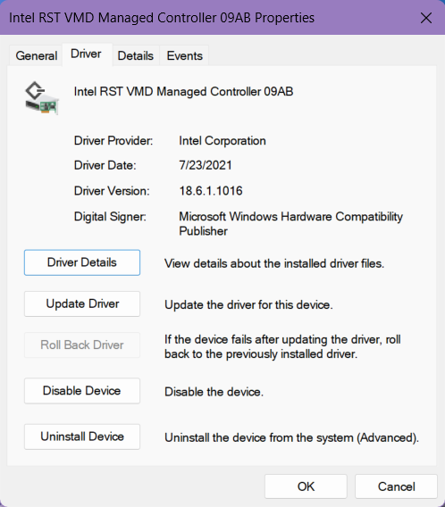 Frequent Crashes on Windows 11 Laptop. Maybe Optane Memory R 