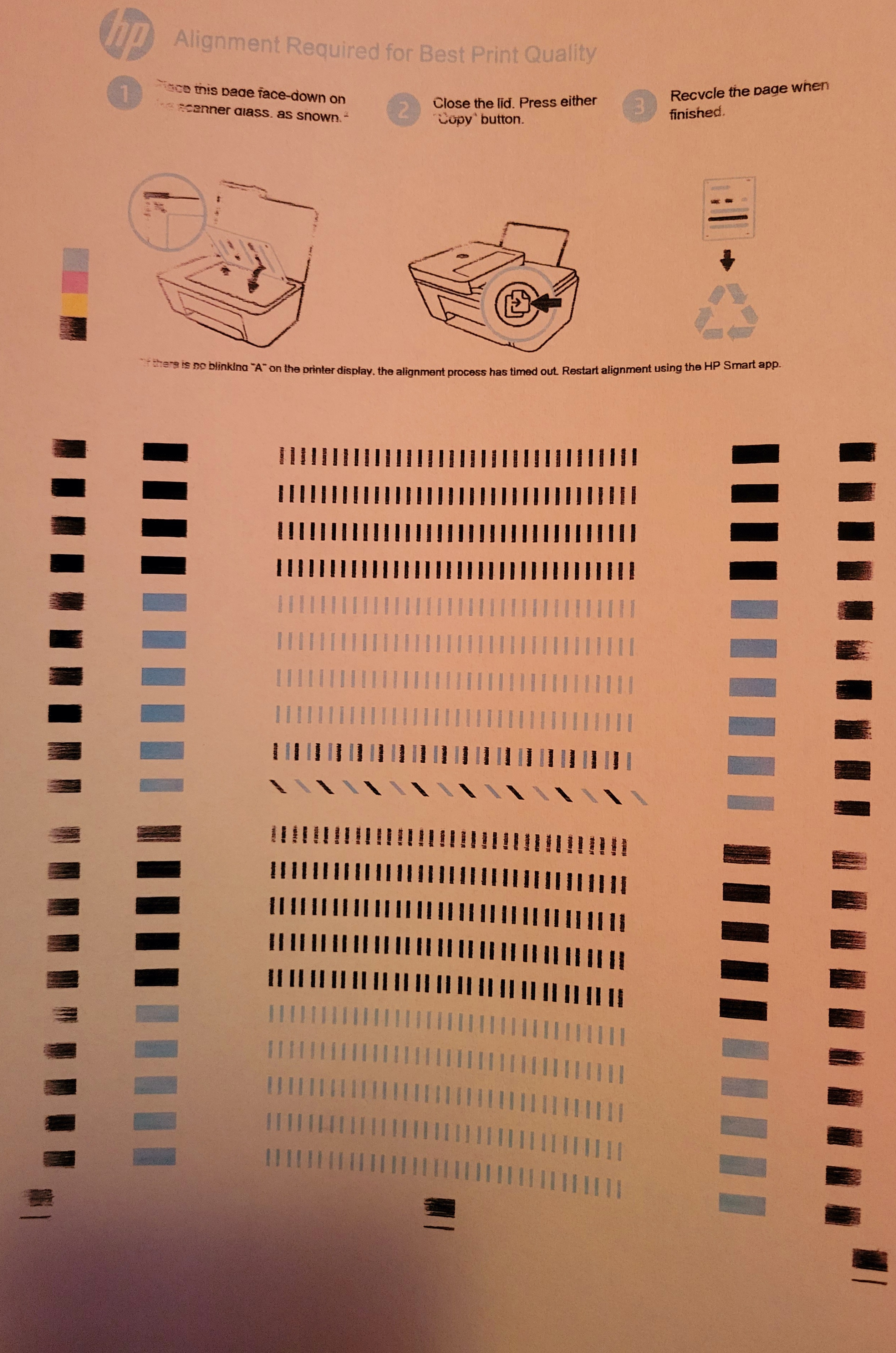 Blotchy black ink - HP Support Community - 8600151