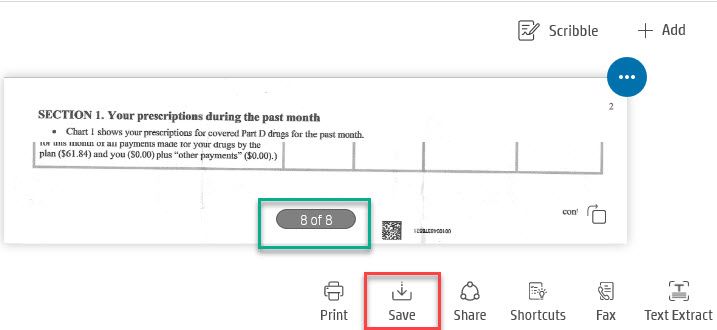 HP Smart showing 8 pages were scanned.jpg