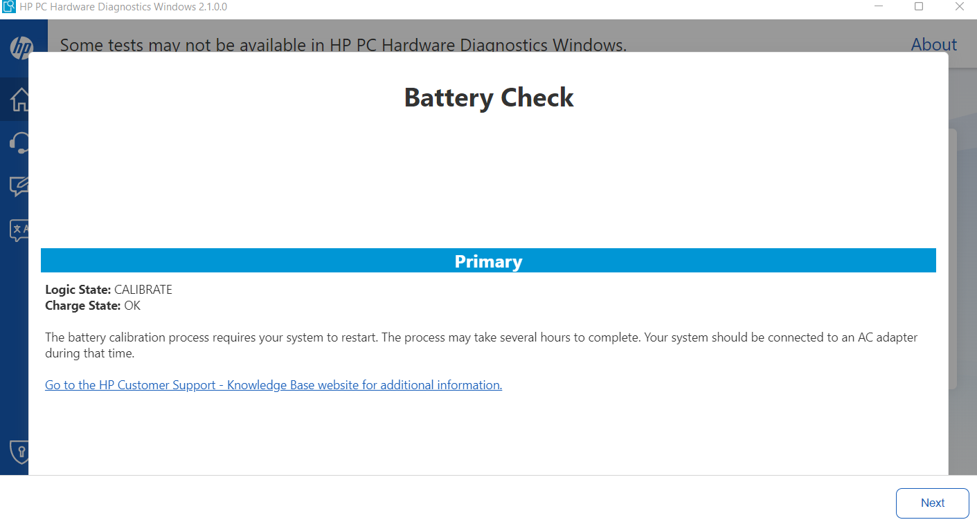 Battery not Calibrating HP Support Community 8606283