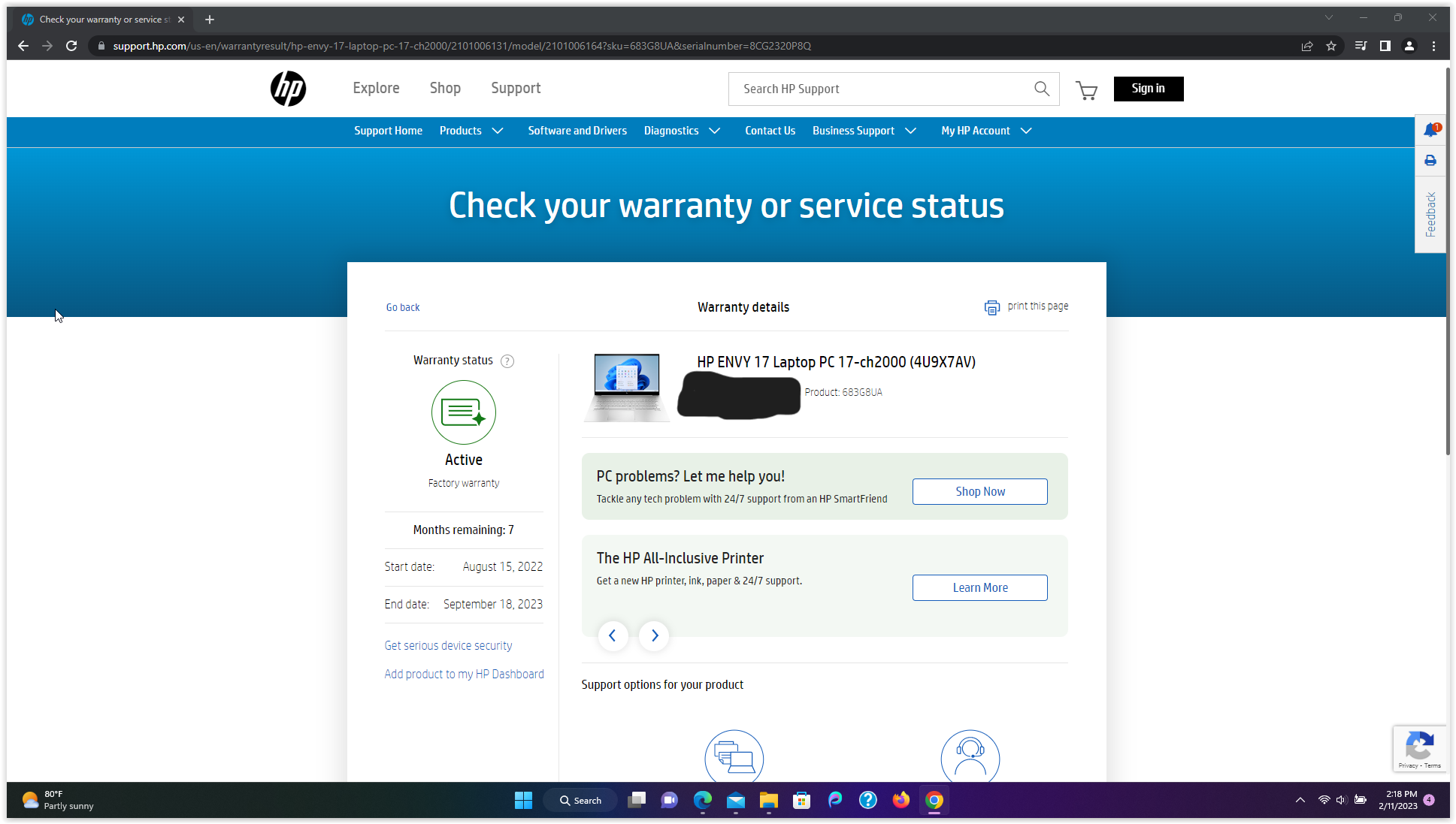 where can i find the HP WARRANTY VALIDATION FORM for my new HP