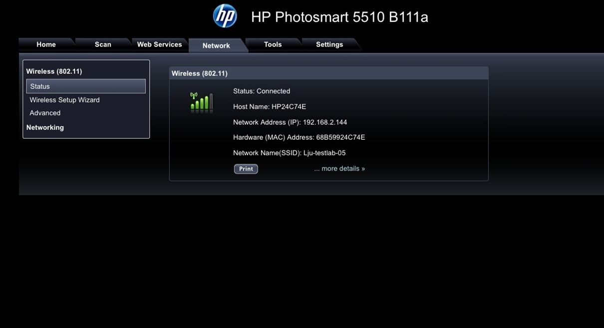 Solved: Wireless radio on HP Deskjet 3050A - J611 - HP Support Community -  1827219