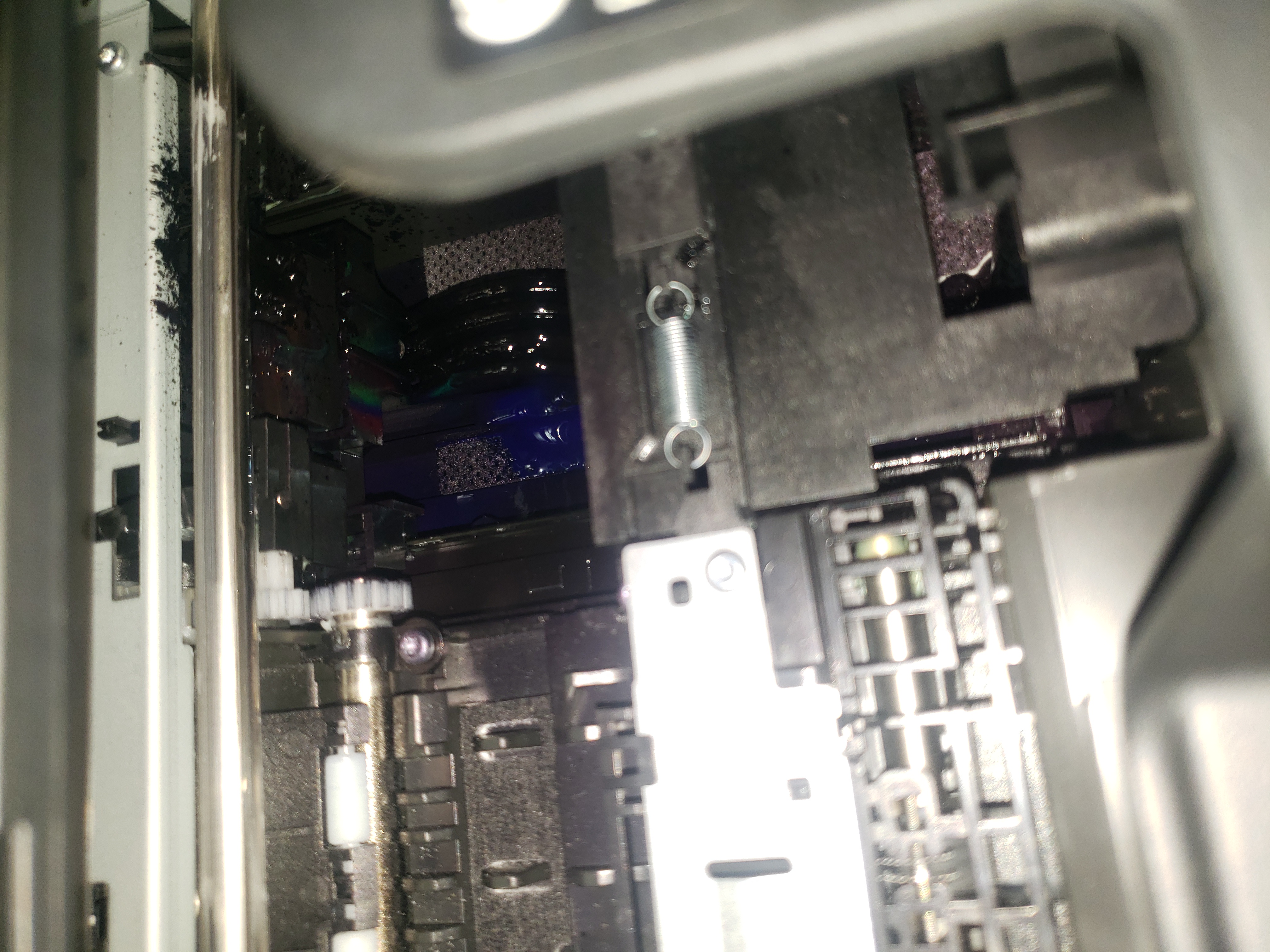 Error code 0x6100004a and 0x61000048 and ink leaking inside ... - HP ...