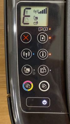 Error E, all lights blink - HP Support Community - 8622046