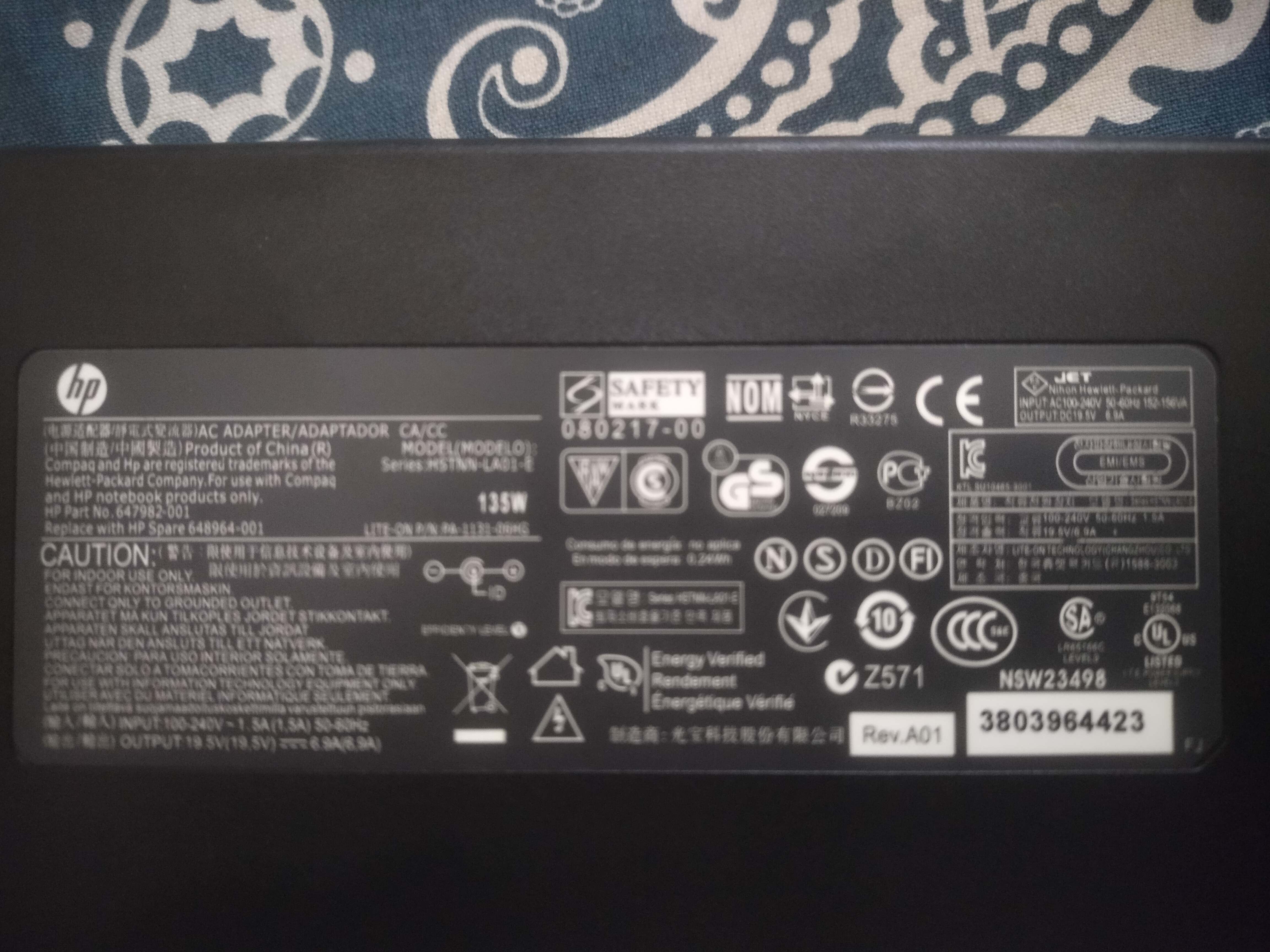 Help me identify if my HP charger is original - HP Support Community ...