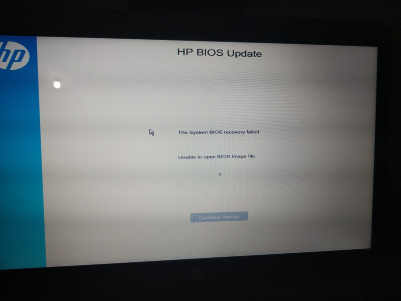 Windows Update BIOS, Update failed and Boot Looping [HP AIO HP