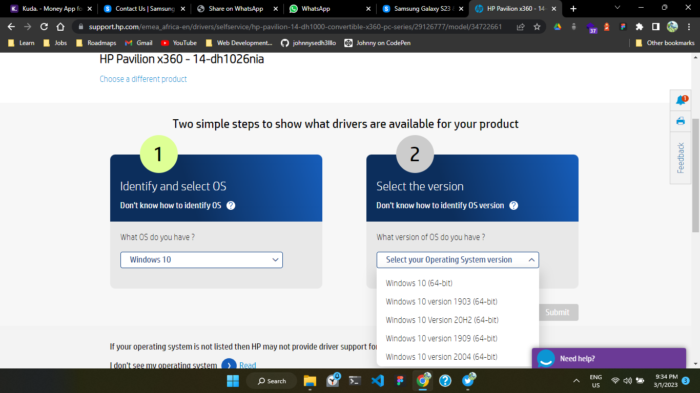 HP Pavilion x360 14-dh1026nia Windows 11 Firmware 15.11.0.0 ... - HP ...