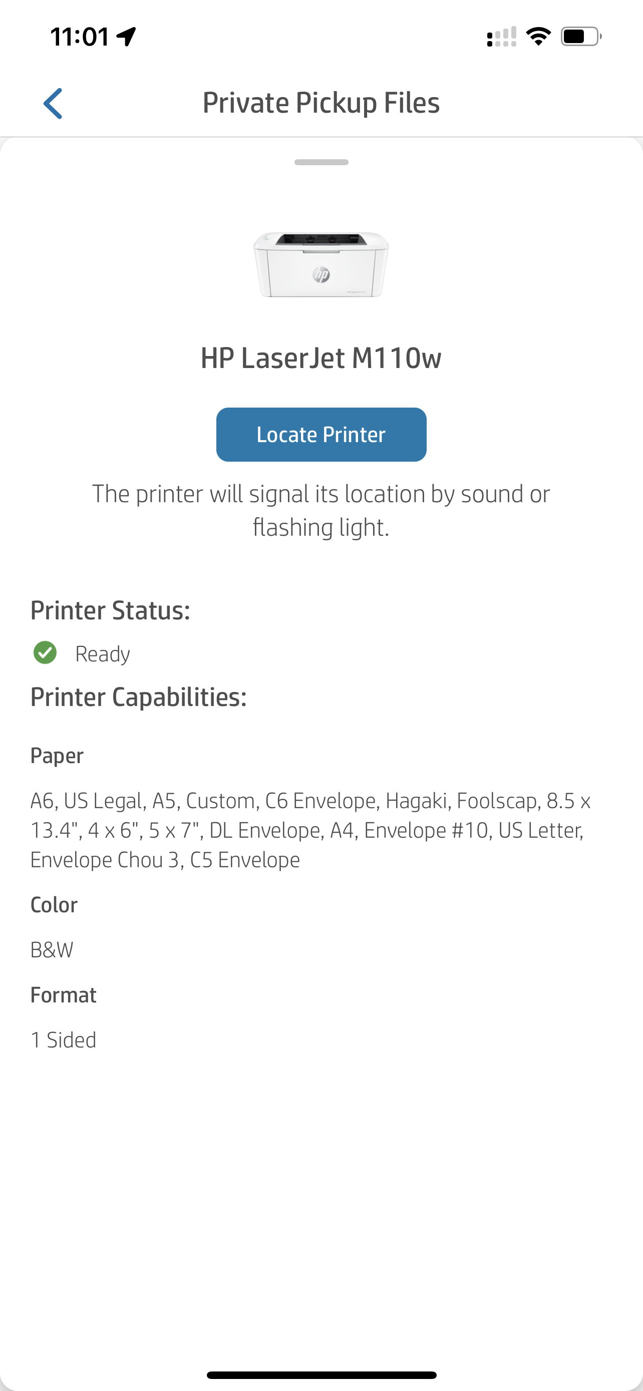 Solved: Private Pickup fails to allow printing when I am at the prin ...