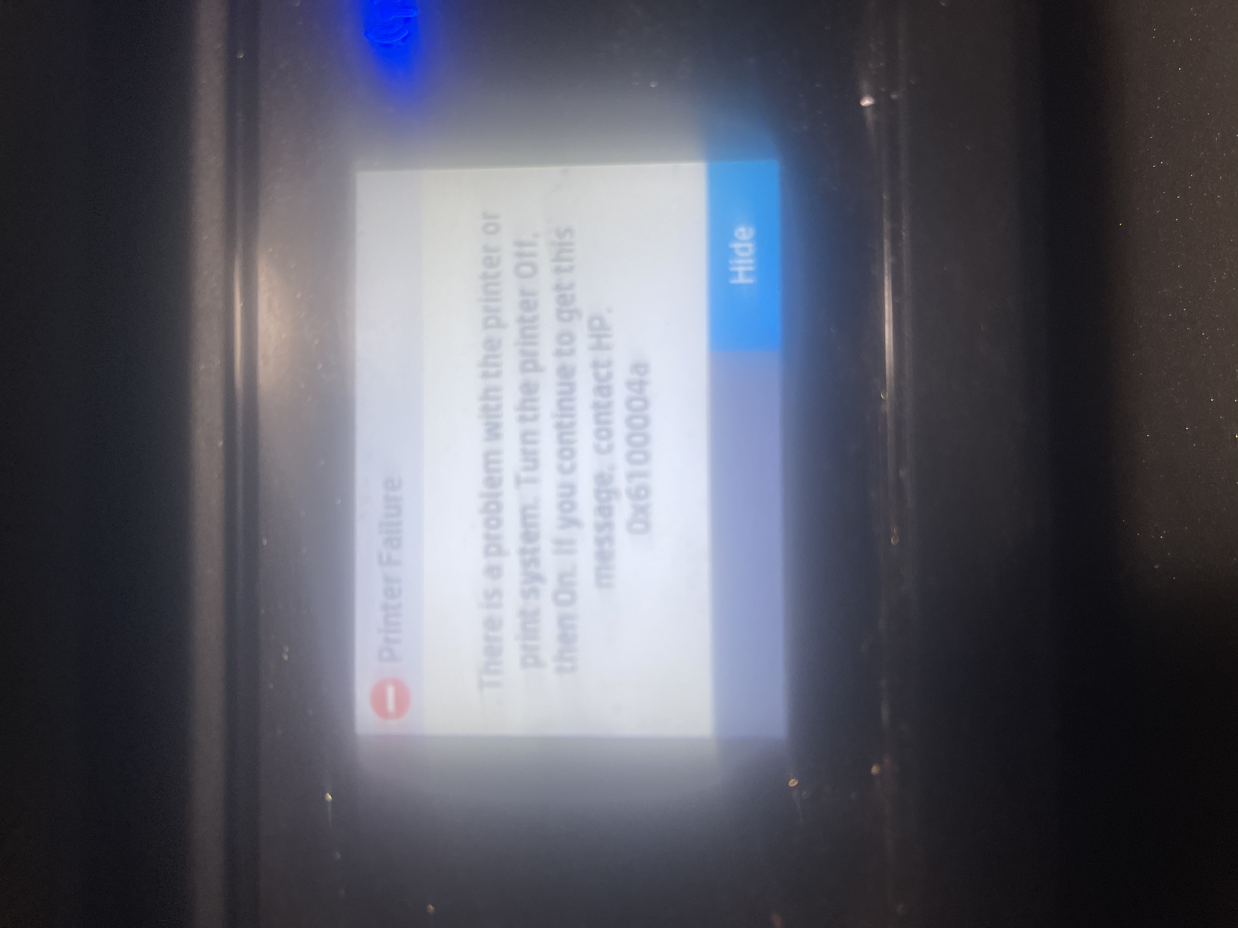 Getting the turn off to go away error - HP Support Community - 8654700
